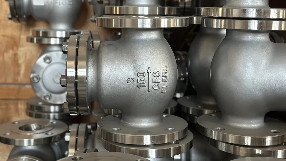 The working principle of the check valve.